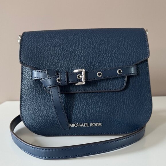 New Michael Kors Emilia Small Leather Crossbody Bag - Picture 4 of 4